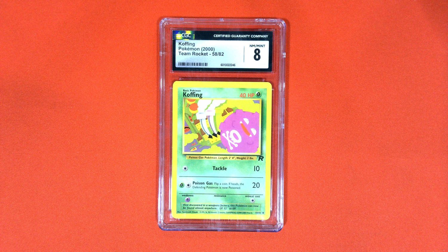 Koffing #58/82 CGC 8 - 6013022246