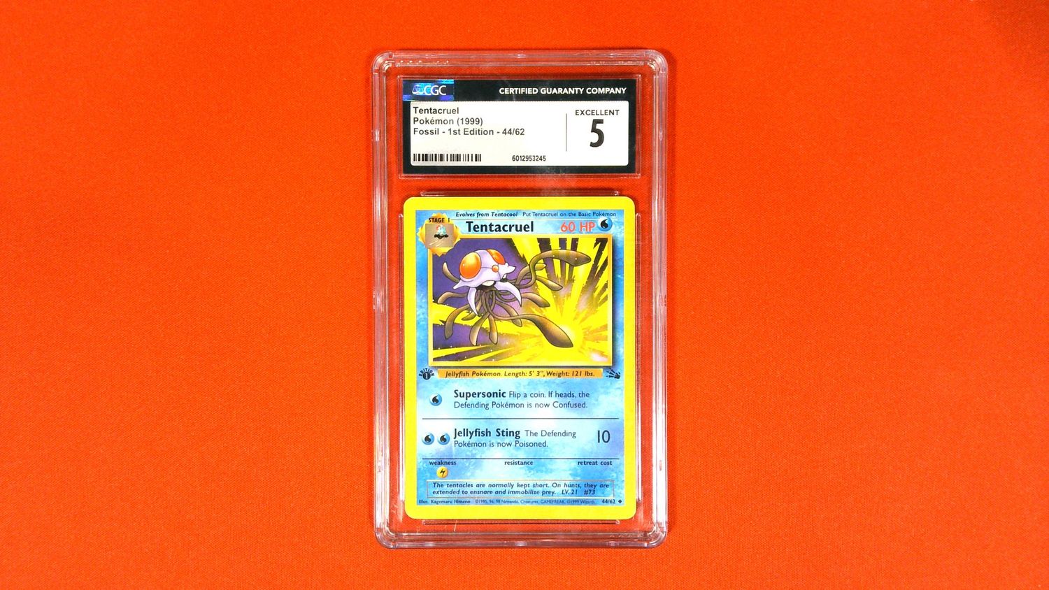 Tentacruel 1st Ed. 44/62 CGC 5 - 6012953245
