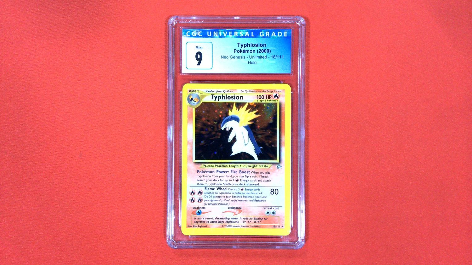 Typhlosion Unlimited #18 CGC 9 - 4010361164