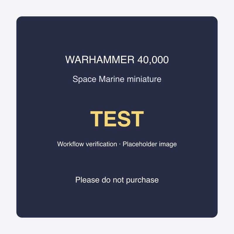Warhammer 40k Space Marine Miniature 4 — TEST
