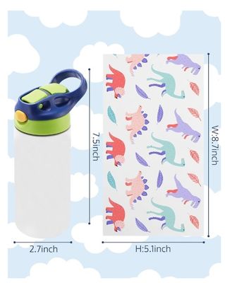 Kids 12oz water bottle with printing