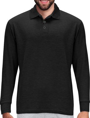 Cotton Shirt Long Sleeve Polo