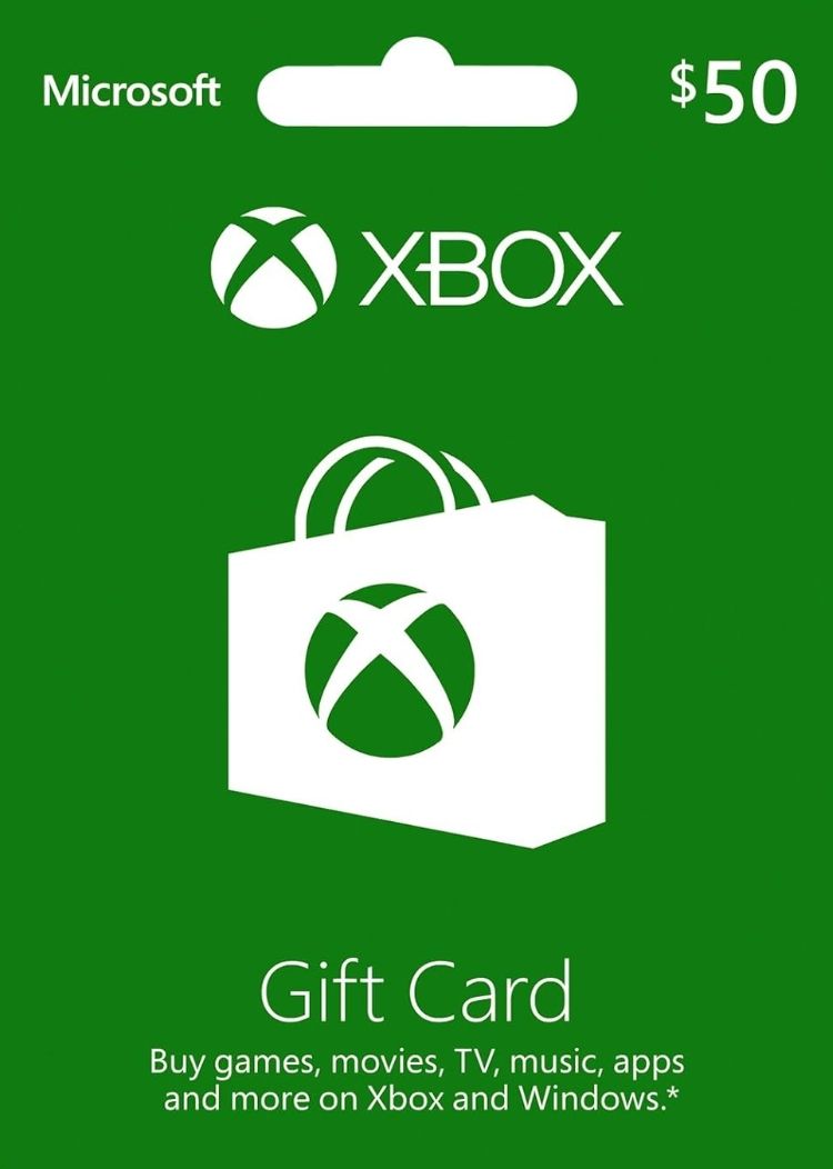 X Box Game card -50