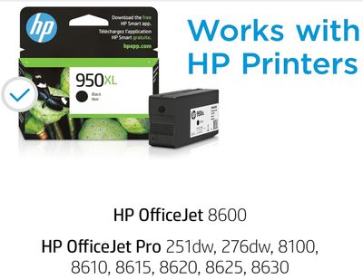 HP Cartridge - 950XL Black