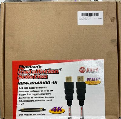 HDMI Cable 4k with booster - 100 Ft