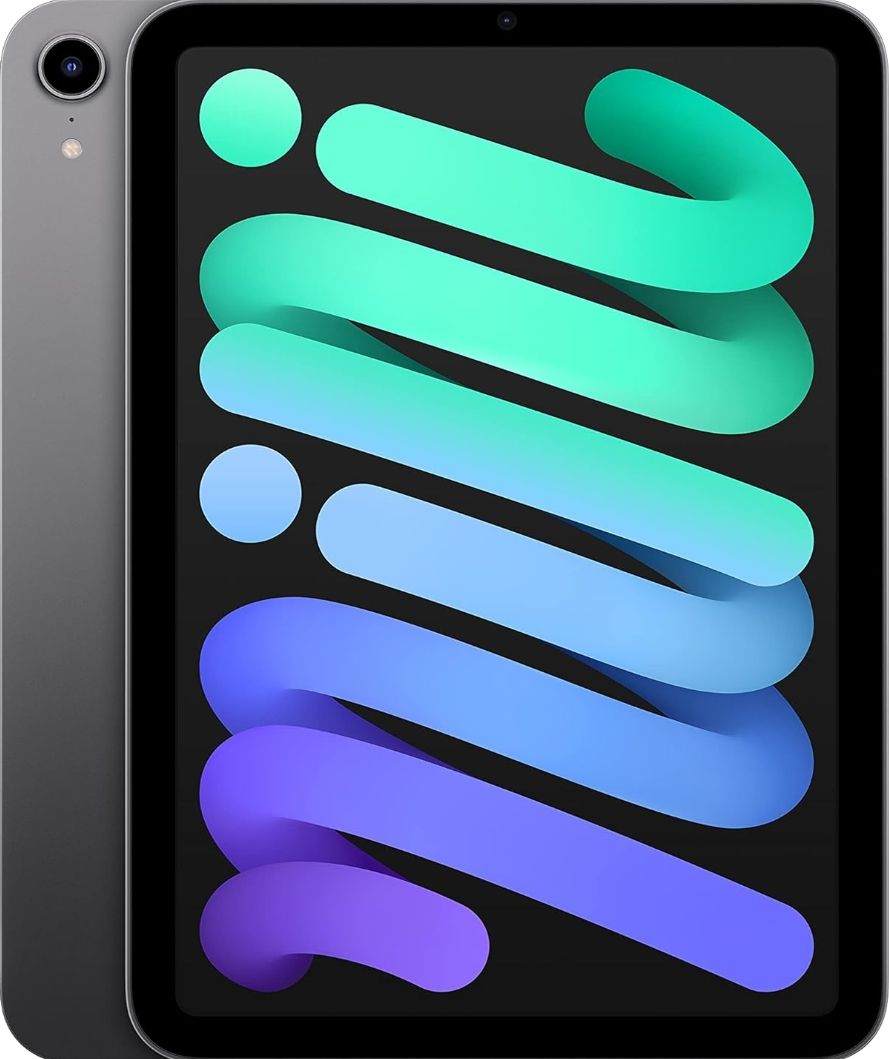 Apple iPad Mini (6th Generation): A15 Bionic, 8.3-inch Liquid Retina Display, 64GB, Wi-Fi 6, 12MP front/12MP Back Camera, Touch ID, All-Day Battery Life – Space Gray