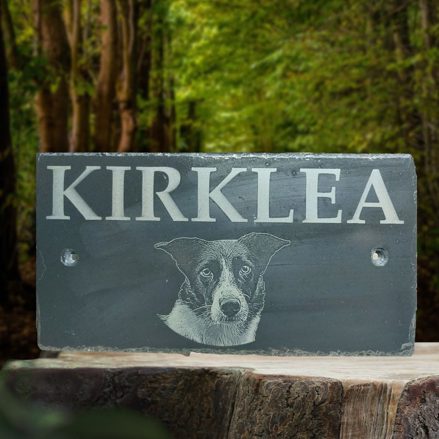 Custom House Sign on Slate