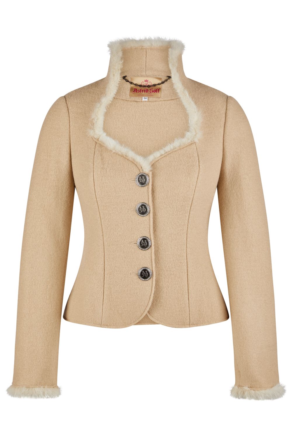 Jacke &quot;Lara&quot; dunkelbeige