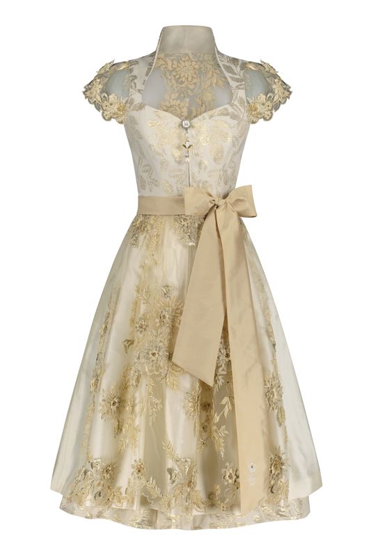 Dirndl „Golden Girl“ mit Spitzenrücken