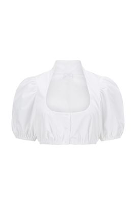 Baumwollbluse „Arabella“ weiß