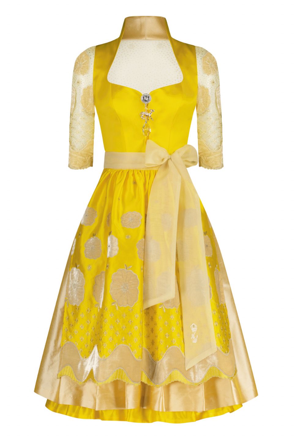 Dirndl „Evita“ mit Spitzenrücken 