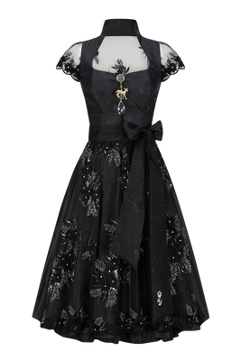 Dirndl „Black Magic“ mit Spitzenrücken