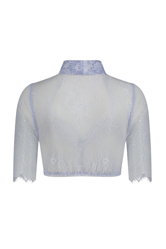 Spitzenbluse „Betti“ 3/4-Arm blau