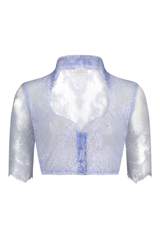 Spitzenbluse „Betti“ 3/4-Arm blau