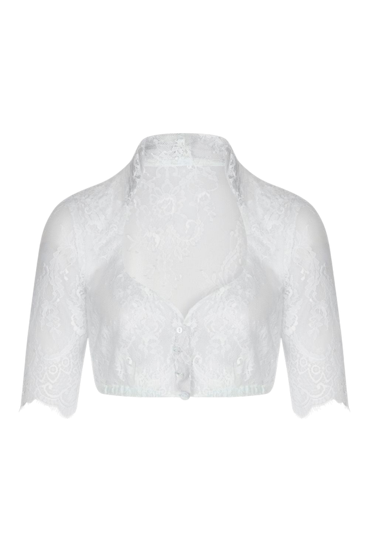 Spitzenbluse „Betti“ 3/4-Arm offwhite