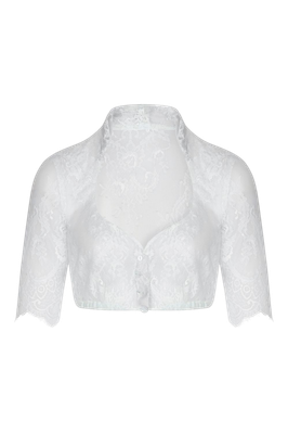 Spitzenbluse „Betti“ 3/4-Arm offwhite