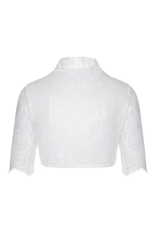 Spitzenbluse „Betti“ 3/4-Arm offwhite