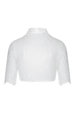 Spitzenbluse „Betti“ 3/4-Arm offwhite