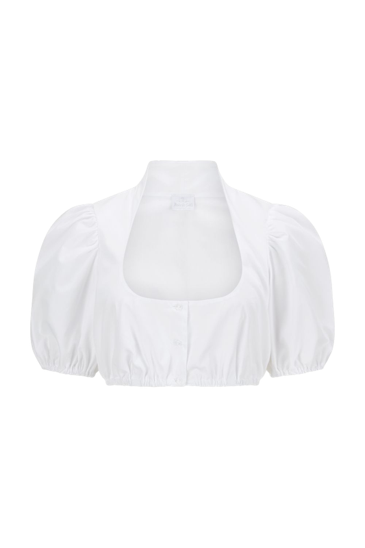 Baumwollbluse „Arabella“ weiß