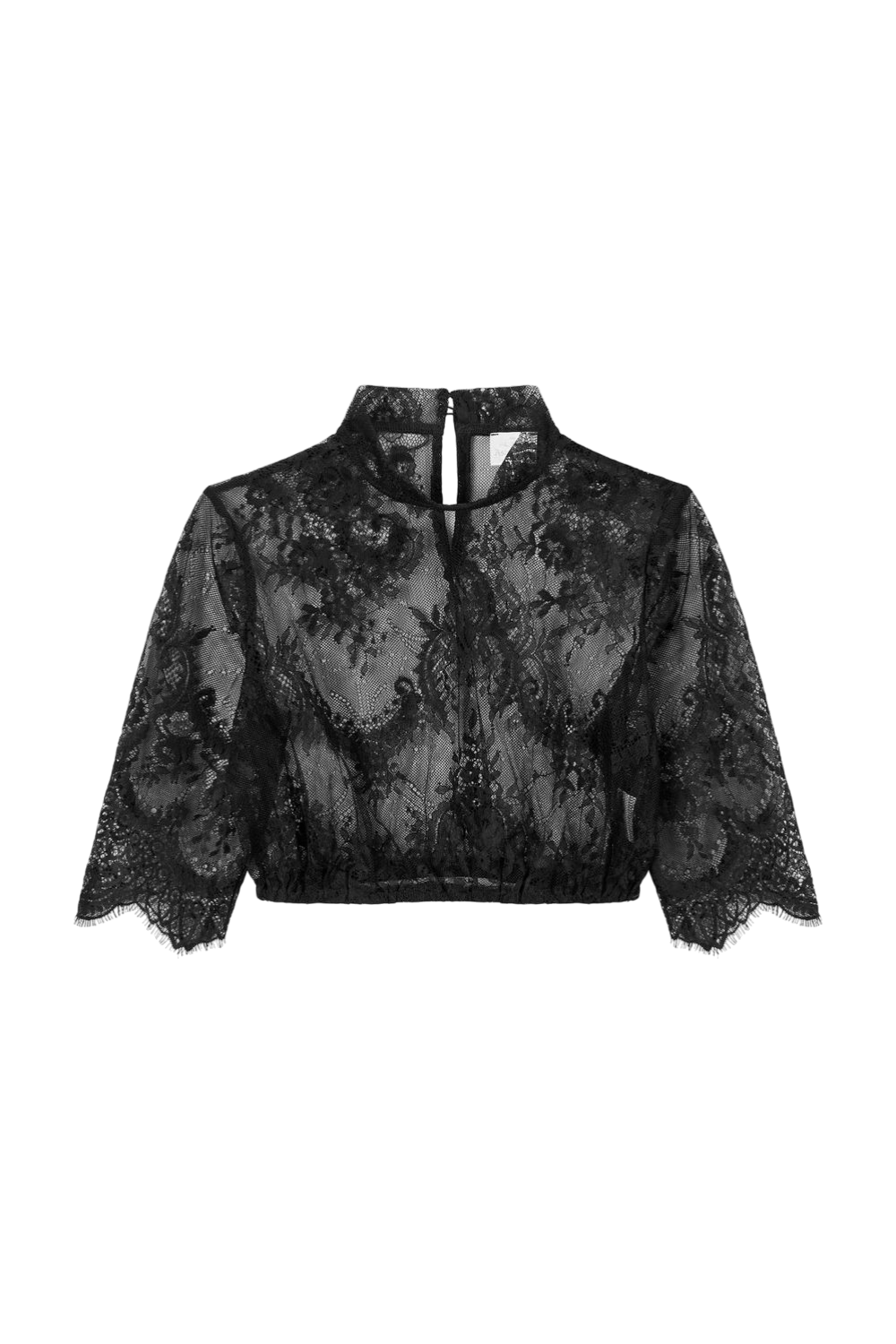 Spitzenbluse „DANA“ 3/4-Arm schwarz