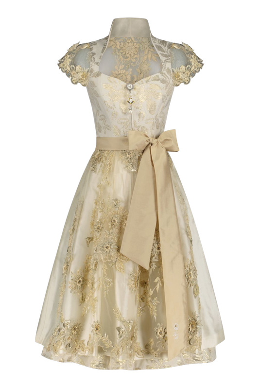 Dirndl „Golden Girl“ mit Spitzenrücken