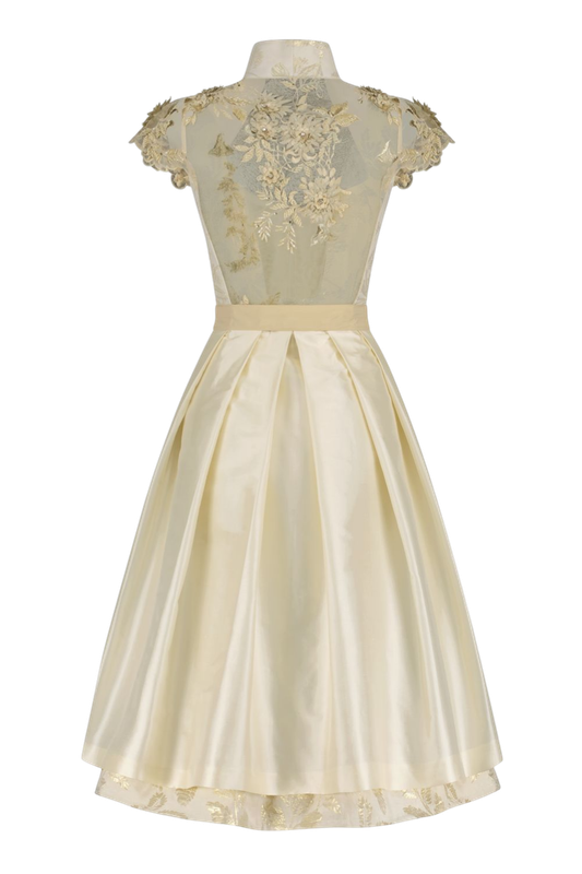 Dirndl „Golden Girl“ mit Spitzenrücken