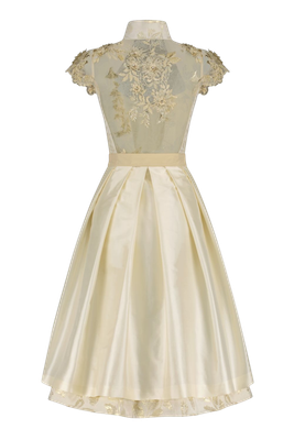 Dirndl „Golden Girl“ mit Spitzenrücken