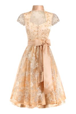 Dirndl „Sternenglanz“ creme mit Spitzenrücken