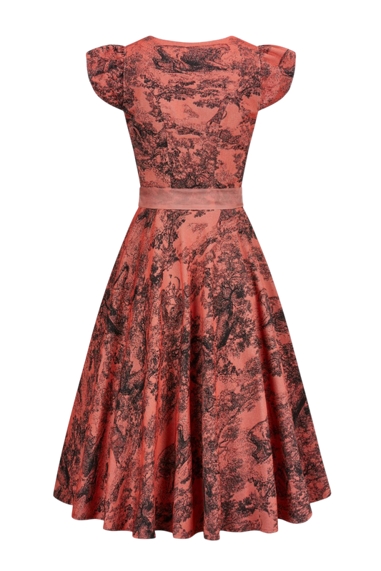Couture Kleid im Trachtenstil „Funa rot“