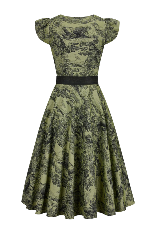 Couture Kleid im Trachtenstil „Funa grün“
