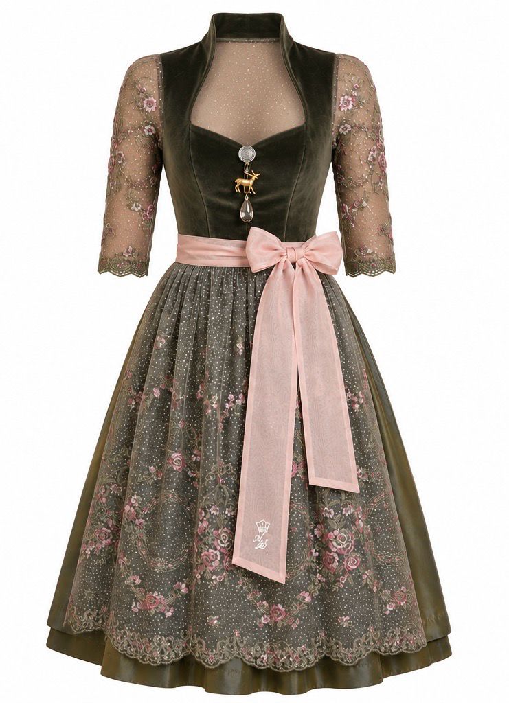 Dirndl „Nathalia“ mit Spitzenrücken