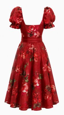 Dirndl „Rosenzauber“ - Deep red