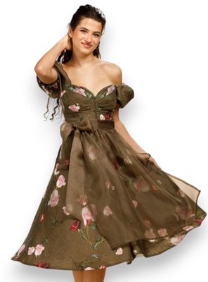 Dirndl „Rosenzauber“ - Verde