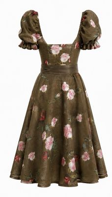Dirndl Elodie „Rosenzauber“ - Verde