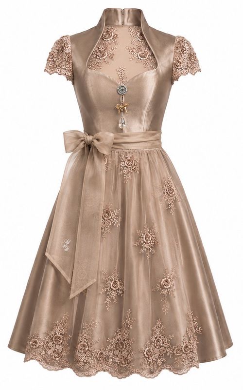 Dirndl „Dusty Rose“ - Cappuccino