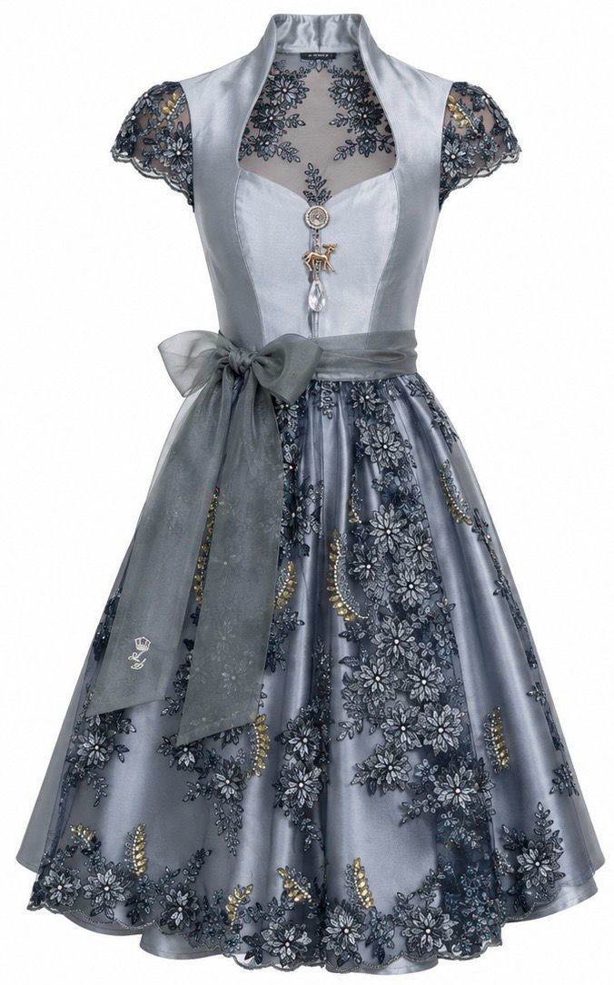 Dirndl „Dusty rose“ - Ice Blue