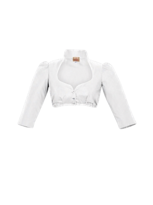 Baumwollbluse „Betti“ 3/4-Arm offwhite