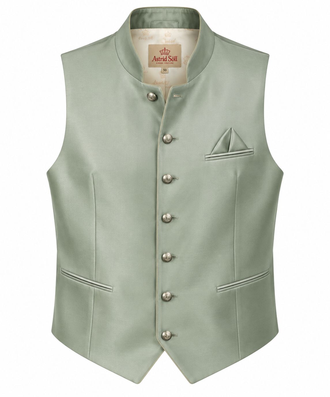 Herrenweste „Dusty Rose“ - Salbei