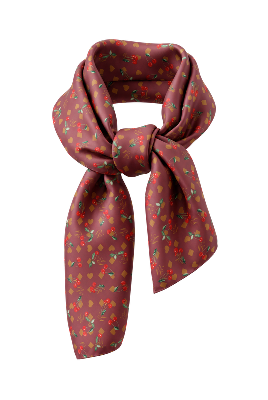 Seidentuch „Cerise Rouge“