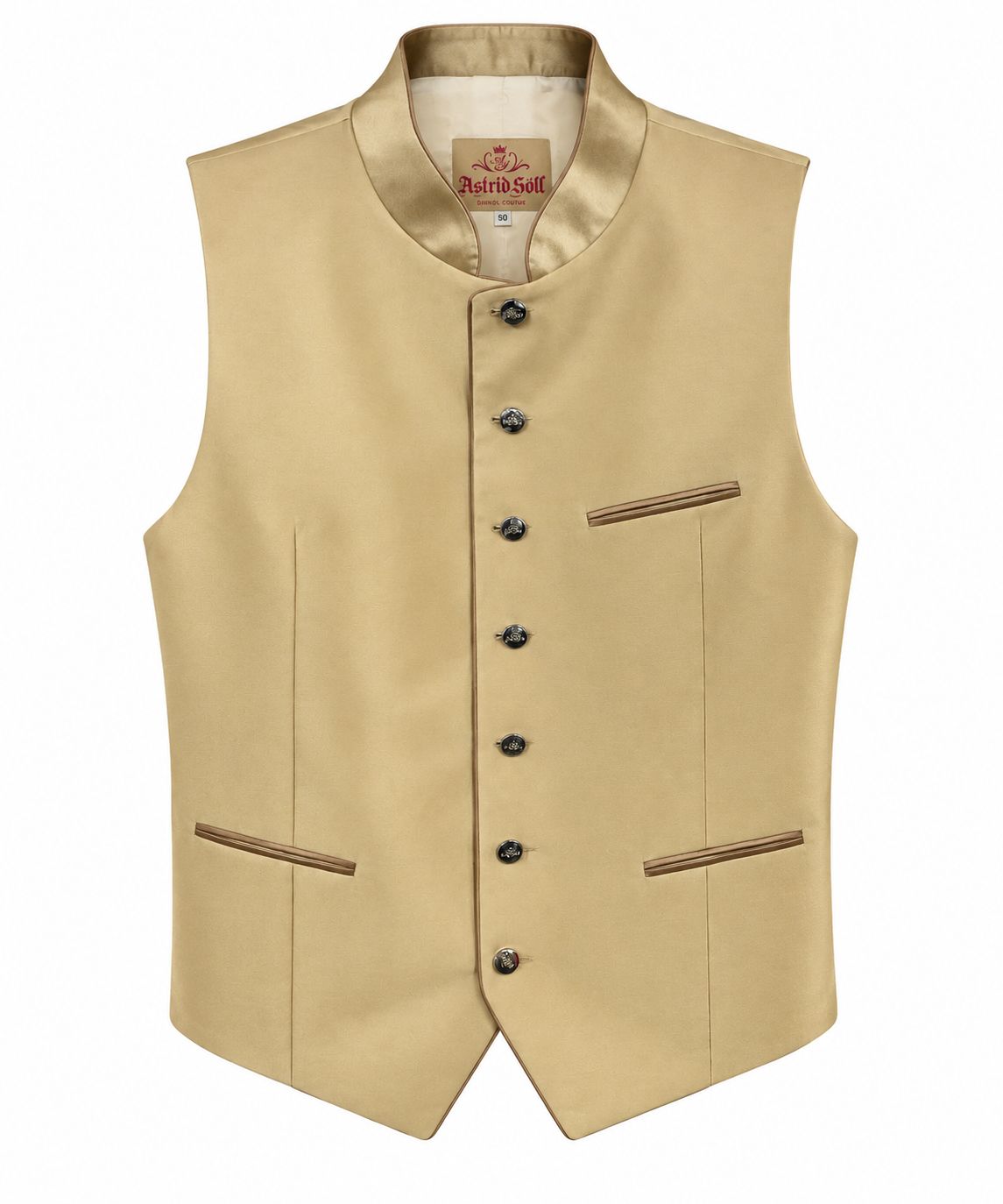 Herrenweste „Dusty Rose“ - Creme