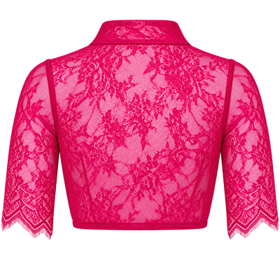 Spitzenbluse „Betti“ 3/4-Arm pink