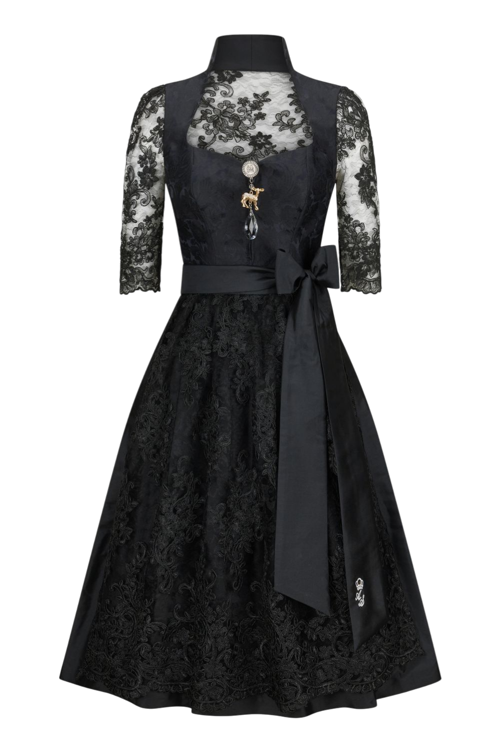 Dirndl „Black Magic 3/4-Arm“ geschlossen