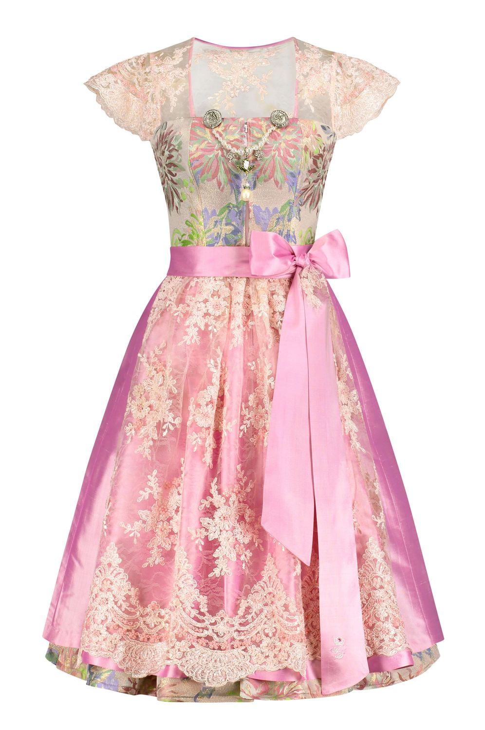Dirndl  „Summer Vibes“ mit Spitzenrücken