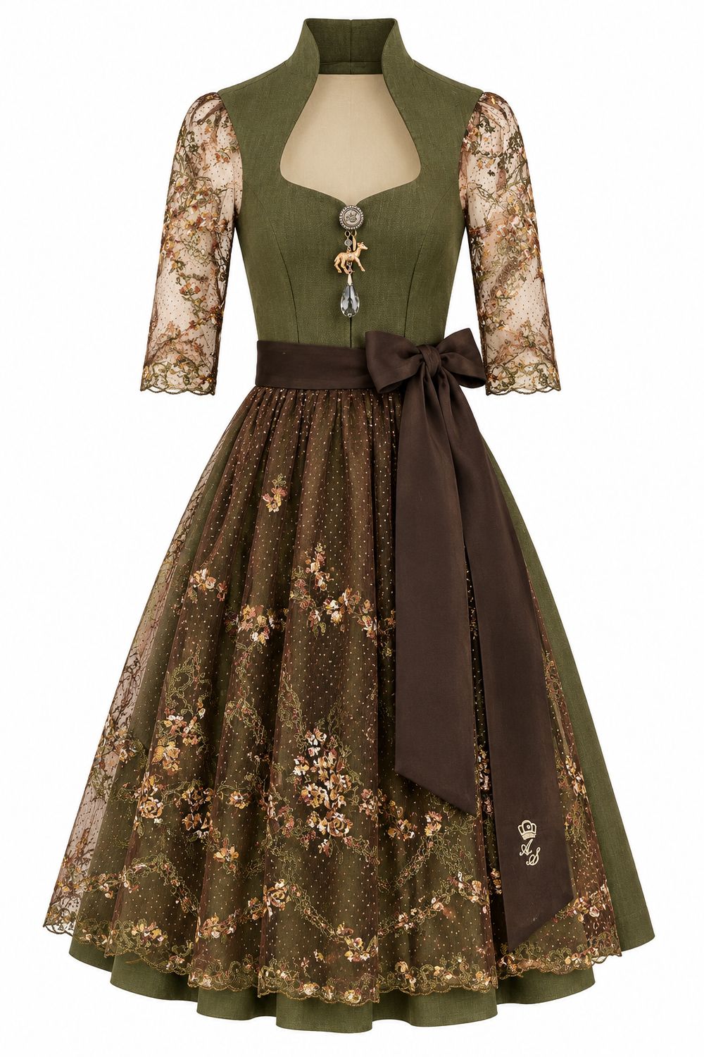Dirndl  „Linda“ mit 3/4 - Arm