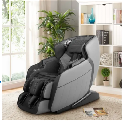 SL Track Full Body Massage Chair, Recliner with Zero Gravity Airbag Massage Chair Speaker Foot Roller USB charger, Black