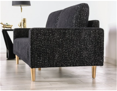 Elverum Love Seat - Black