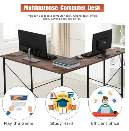 L-Shaped Modern Gaming &amp; Office Desk