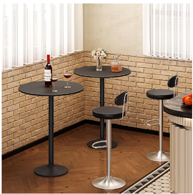 Adjustable Round 90cm Diameter Bar Table