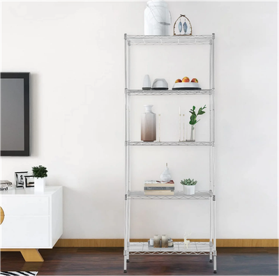 Heavy-Duty Metal Wire Shelving Unit – Durable Storage Organizer