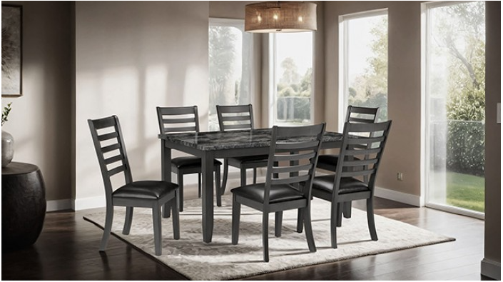 AIDA 7 Pc. Dinning Table Set